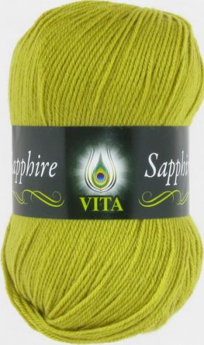 Пряжа Sapphire, цвет молодая зелень (1529), Vita(Вита) Пряжа Sapphire, цвет молодая зелень (1529), Vita(Вита)