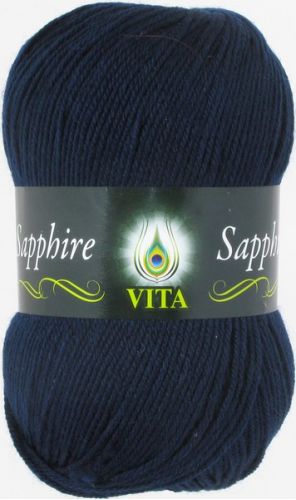 Пряжа Sapphire, цвет темно-синий (1533), Vita(Вита) Пряжа Sapphire, цвет темно-синий (1533), Vita(Вита)