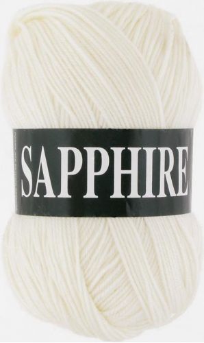 Пряжа Sapphire, цвет белый (1501), Vita(Вита) Пряжа Sapphire, цвет белый (1501), Vita(Вита)
