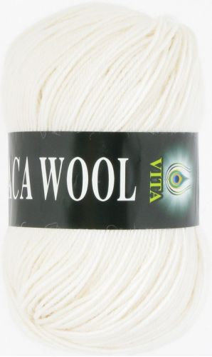 Пряжа Alpaca Wool, цвет белый (код 2951), Vita(Вита) Пряжа Alpaca Wool, цвет белый (код 2951), Vita(Вита)