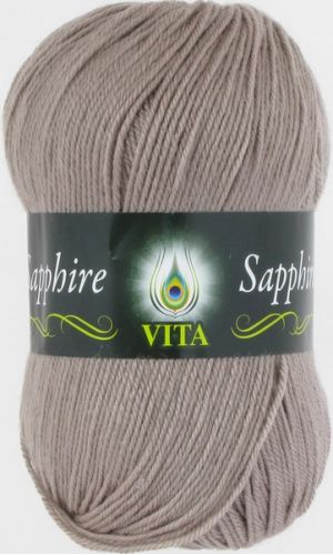 Пряжа Sapphire, цвет холодный бежевый (1528), Vita(Вита)