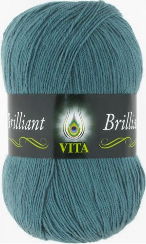 Пряжа Brilliant, цвет дымчато-голубой (код 5116), Vita(Вита)