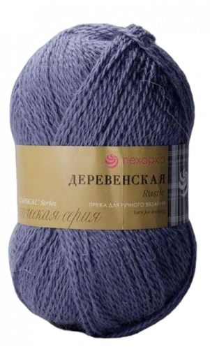 Пряжа Деревенская (100% шерсть), Пехорка, 174 сталь
