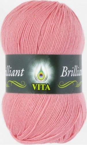 Пряжа Brilliant, цвет персик (код 4997), Vita(Вита)
