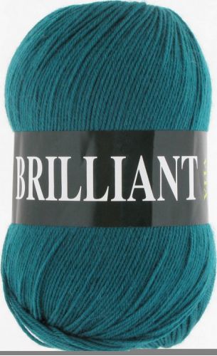 Пряжа Brilliant, цвет темный изумруд (код 4981), Vita(Вита)