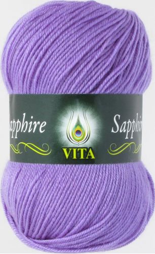 Пряжа Sapphire, цвет сиреневый (1524), Vita(Вита) Пряжа Sapphire, цвет сиреневый (1524), Vita(Вита)