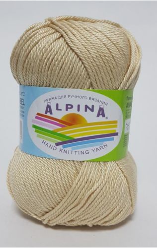 Пряжа Alpina Anabel, цвет топленое молоко (174) Пряжа Alpina Anabel, цвет топленое молоко (174)