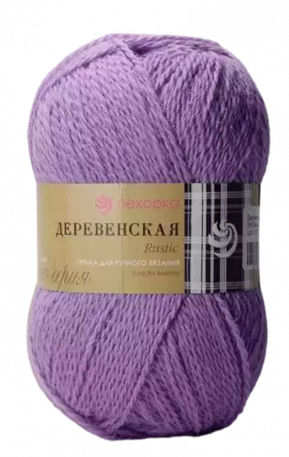Пряжа Деревенская (100% шерсть), Пехорка, 516 персидская сирень