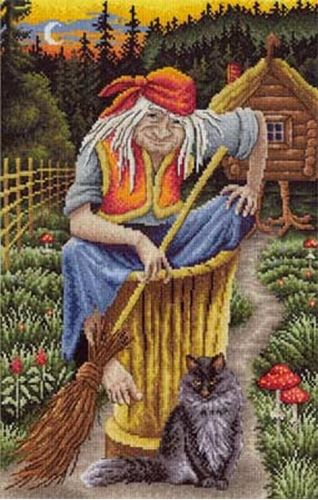 Вышивка ВС-0801 Баба - Яга (Panna) - Золотая серия