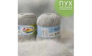 Скидка -35% на пряжу "Белый кролик"