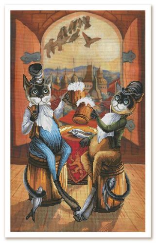 Вышивка крестом Новая Слобода Любители пива СР3115