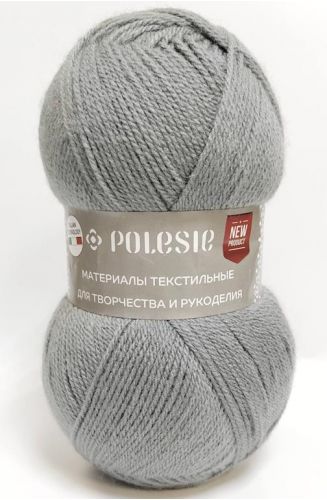 Пряжа Фаворит NEW, Polesie 50гр/400м, темно-серый меланж