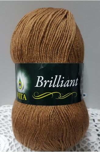 Пряжа Brilliant, цвет корица (код 5106), Vita(Вита) Пряжа Brilliant, цвет корица (код 5106), Vita(Вита)