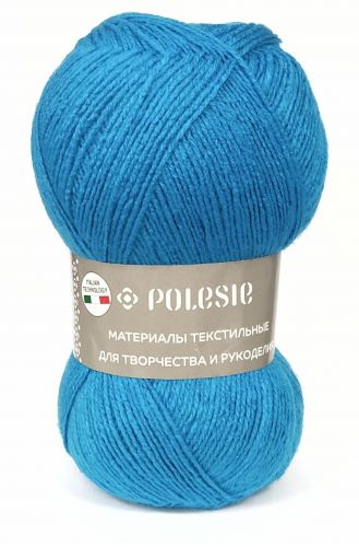 Пряжа Фаворит NEW, Polesie 100гр/385, темная бирюза