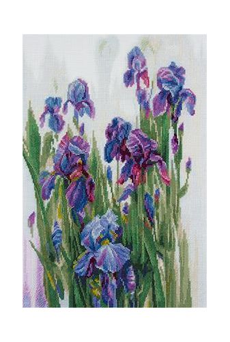 Набор для вышивания "PANNA" "Золотая серия" C-1907 ( Ц-1907 ) "Акварельные ирисы"