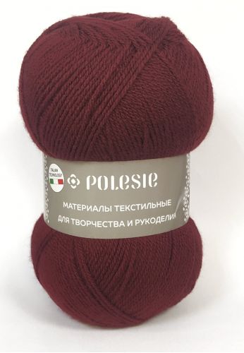 Пряжа Фаворит NEW, Polesie 100гр/385, св.бордовый