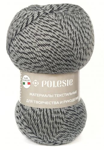 Пряжа Фаворит NEW, Polesie 100гр/385м, т.серый+т.серый+гл.черный