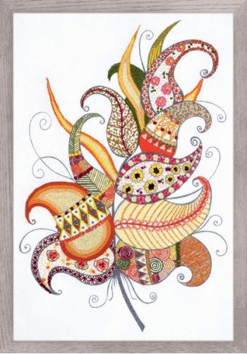 Вышивка 1586 Волшебное перо ( крестом Riolis)