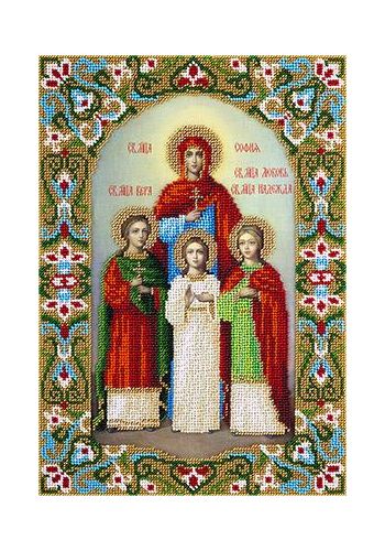 Набор для вышивания "PANNA" CM-1807 ( ЦМ-1807 ) "Икона Святых мучениц Веры, Надежды, Любови и матери их Софии"