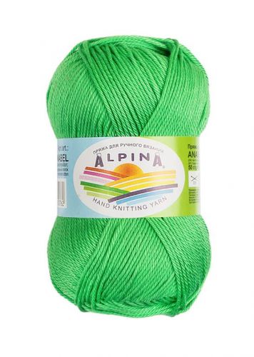 Пряжа Alpina Anabel, цвет зеленый яркий (109)