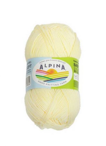 Пряжа ALPINA BABY SUPER SOFT 50г/150м 02 бл.желтый