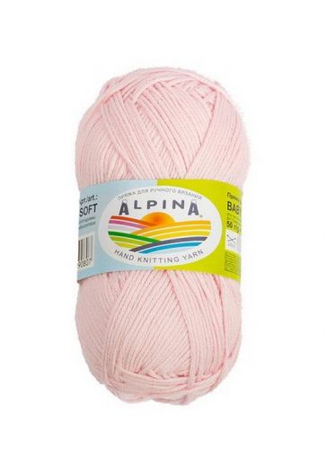 Пряжа ALPINA BABY SUPER SOFT 50г/150м 05 бл.розовый