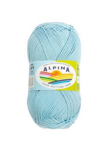 Пряжа ALPINA BABY SUPER SOFT 50г/150м 08 св.голубой
