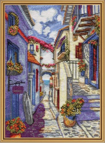 Вышивка крестиком Новая Слобода Улочка к морю РЕ4346