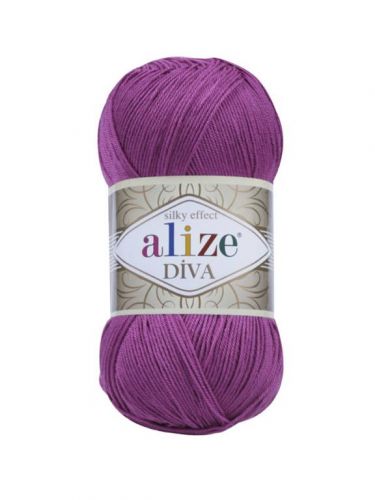 пряжа Alize Diva, 100гр/350м, 130 фуксия пряжа Alize Diva, 100гр/350м, 130 фуксия