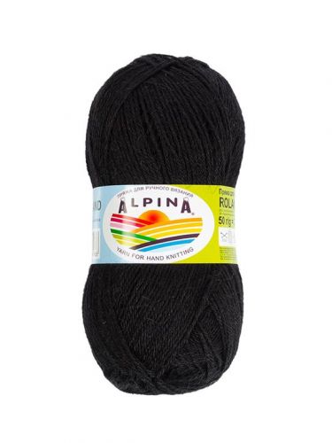 Пряжа Roland, цвет черный (21), Alpina