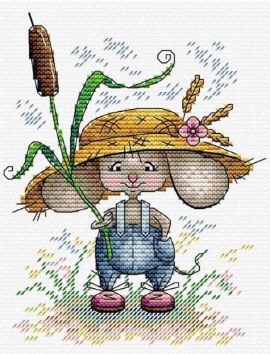 Вышивка 358 Мышонок трудяга ( М.П.Студия)