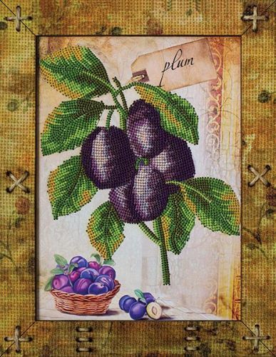 Вышивка крестом Новая Слобода Фрукты Слива ОР5516