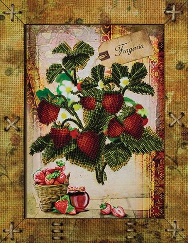 Вышивка крестом Новая Слобода Фрукты Клубника ОР5514