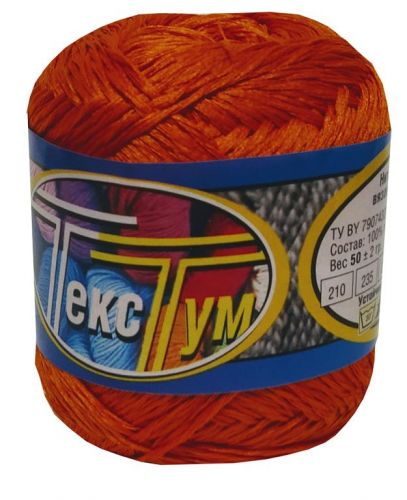 Пряжа ТексТум (носочная добавка) 50гр, цвет оранжевый Пряжа ТексТум (носочная добавка) 50гр, цвет оранжевый