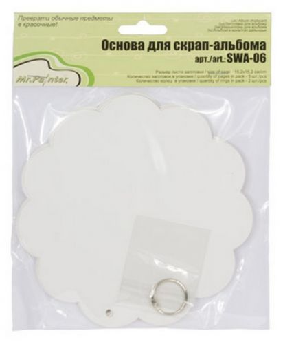 SWA-06 Основа для скрап-альбома 15.2*15.2 см SWA-06 Основа для скрап-альбома 15.2*15.2 см