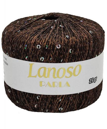 Пряжа Lanoso Parla, 25гр/217м 3636, коричневый Пряжа Lanoso Parla, 25гр/217м 3636, коричневый