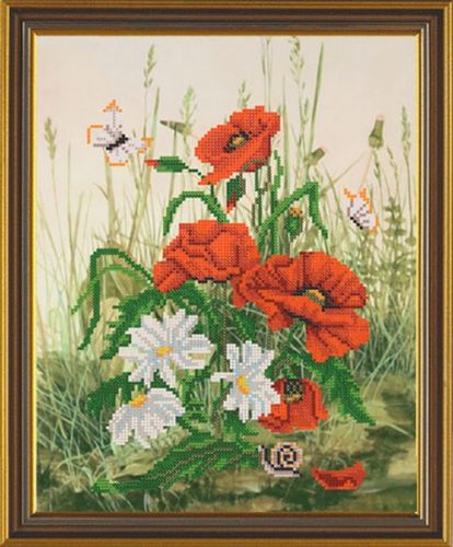 Вышивка Маки и ромашки БИС 3116 /Нова Слобода/