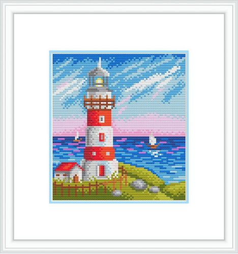 Ткань с рисунком СК-008 "Маяк"