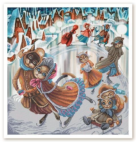 Вышивка крестом Новая Слобода На катке СР1164