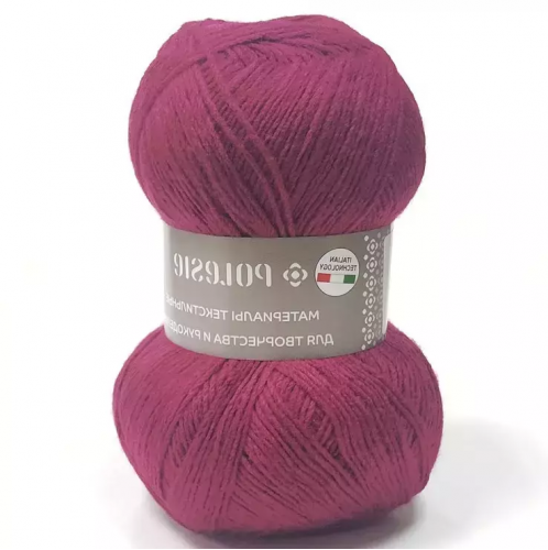 Пряжа Polesie "Фаворит NEW", 100г/385м — ягодный