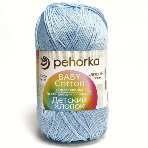 Пряжа Пехорка “Детский хлопок", 100г/330м 573 т.изумруд