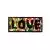 J021 Love 5.5х11.5 см Термоаппликация на фетре с двусторонними пайетками 1 шт