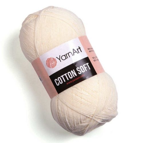 Пряжа Yarnart(Ярнарт) COTTON SOFT (Коттон софт), цвет молочный (Код 03)
