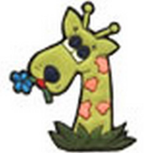 2-51 жираф 9.5х7.5 см, термоаппликация