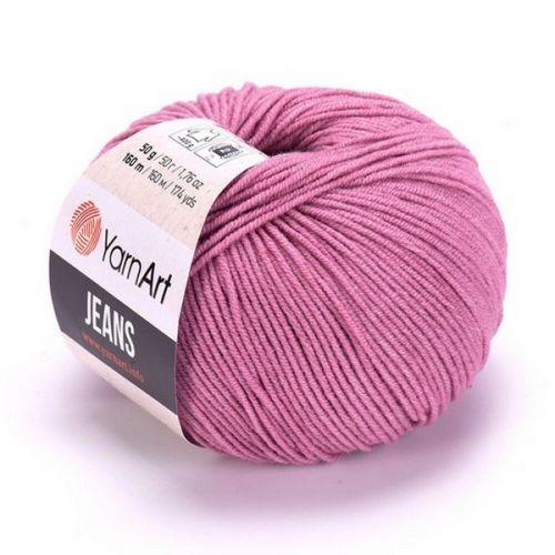 Пряжа Yarnart(Ярнарт) JEANS (Джинс), цвет сухая роза (код 65)