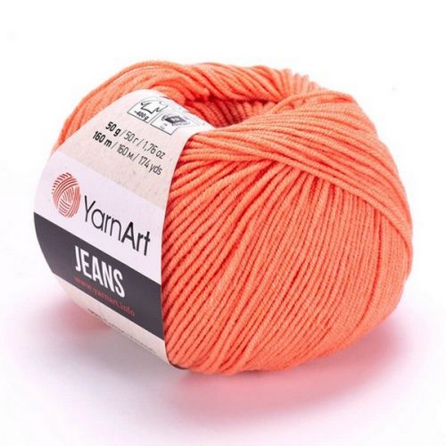 Пряжа YarnArt Jeans, 50гр/160м, 23 персик Пряжа YarnArt Jeans, 50гр/160м, 23 персик