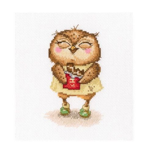 Вышивка C233 "Шоколадные дольки в серебрянной фольге" Вышивка C233 "Шоколадные дольки в серебрянной фольге"