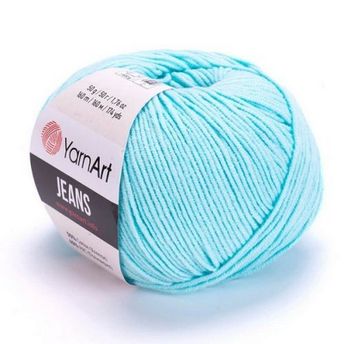 Пряжа YarnArt Jeans, 50гр/160м, 76 лёд Пряжа YarnArt Jeans, 50гр/160м, 76 лёд