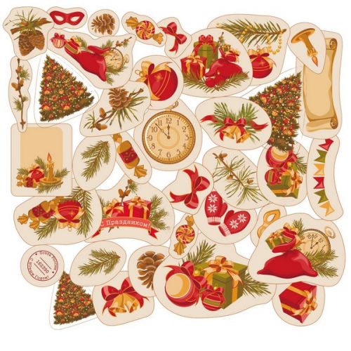 CIB-07 Декоративные элементы "Старый новый год" 170502