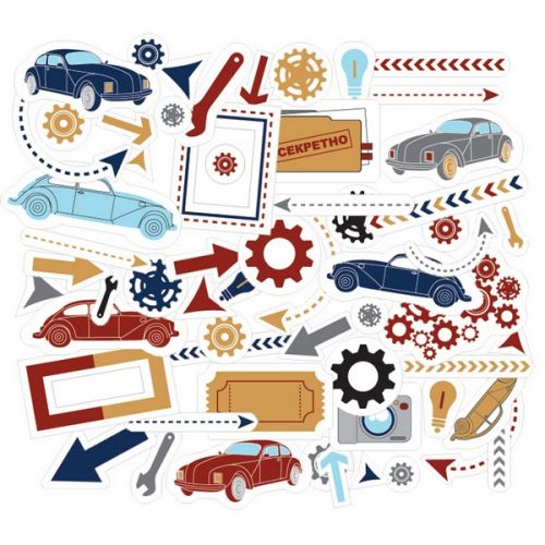 CIB-07 Декоративные элементы "Мужской дневник" 170506